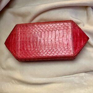 LELYA small snakeskin clutch
